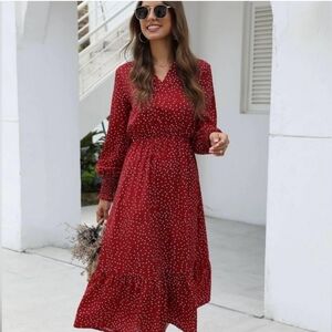 Polka Dot Maxi Dress